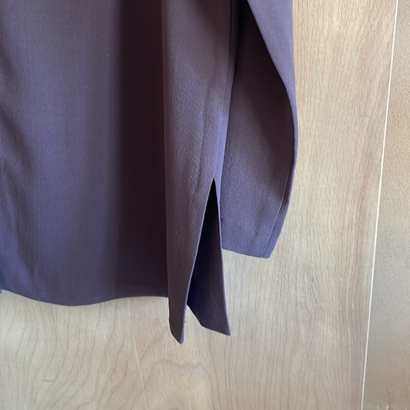 EILEEN FISHER Jacket Long Sleeve 1 Button Closure Purple Silk Women’s Sz: PS - Picture 3 of 9